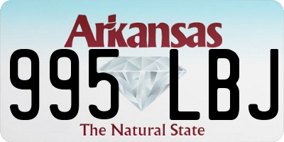 AR license plate 995LBJ