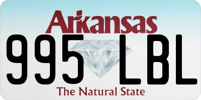 AR license plate 995LBL