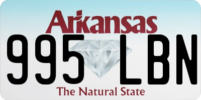 AR license plate 995LBN