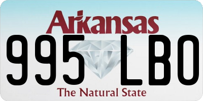 AR license plate 995LBO