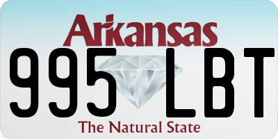 AR license plate 995LBT