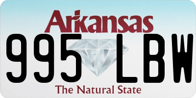 AR license plate 995LBW