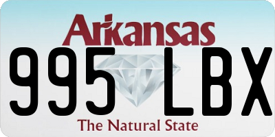 AR license plate 995LBX