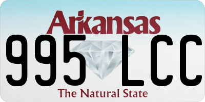 AR license plate 995LCC