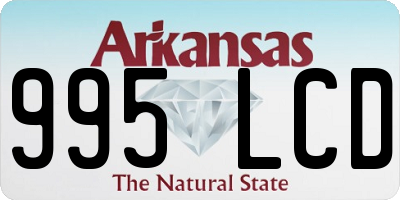AR license plate 995LCD