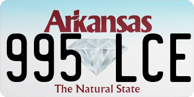 AR license plate 995LCE