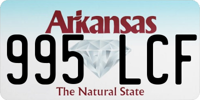 AR license plate 995LCF