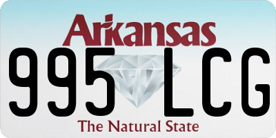 AR license plate 995LCG