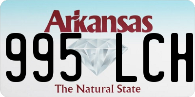 AR license plate 995LCH