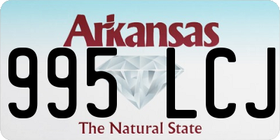AR license plate 995LCJ