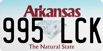 AR license plate 995LCK