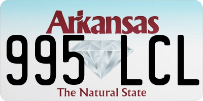 AR license plate 995LCL