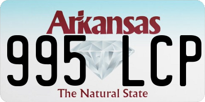 AR license plate 995LCP