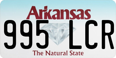 AR license plate 995LCR