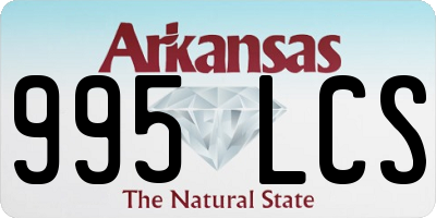 AR license plate 995LCS