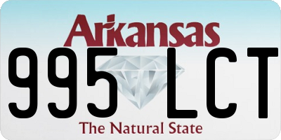 AR license plate 995LCT