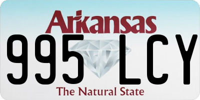 AR license plate 995LCY