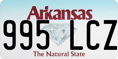AR license plate 995LCZ