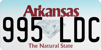AR license plate 995LDC