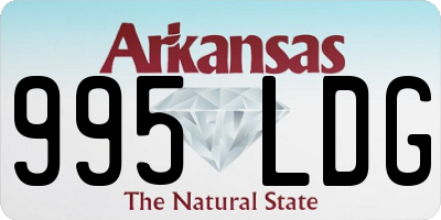AR license plate 995LDG