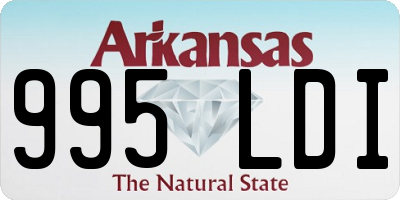 AR license plate 995LDI
