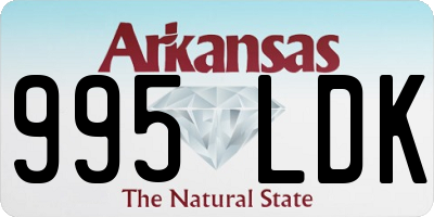 AR license plate 995LDK