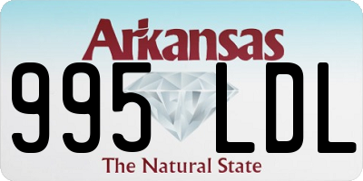 AR license plate 995LDL