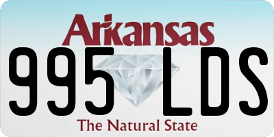 AR license plate 995LDS