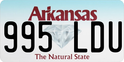 AR license plate 995LDU
