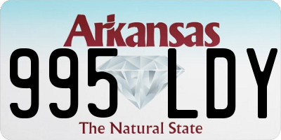 AR license plate 995LDY