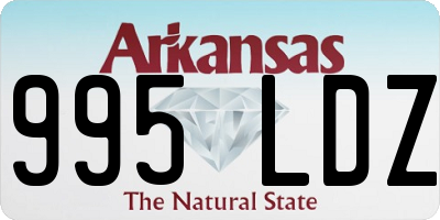 AR license plate 995LDZ