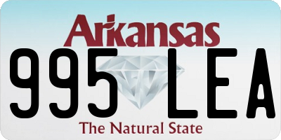 AR license plate 995LEA