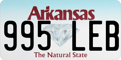 AR license plate 995LEB
