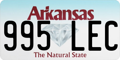 AR license plate 995LEC