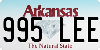 AR license plate 995LEE