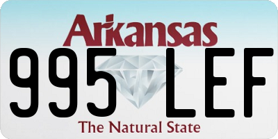 AR license plate 995LEF