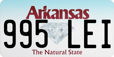 AR license plate 995LEI