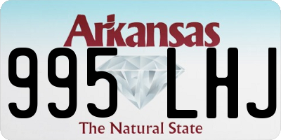 AR license plate 995LHJ