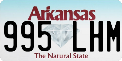 AR license plate 995LHM
