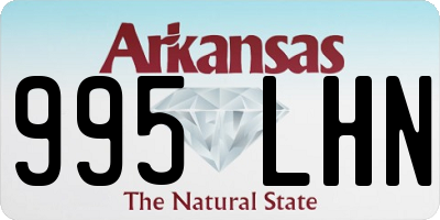 AR license plate 995LHN