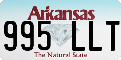 AR license plate 995LLT