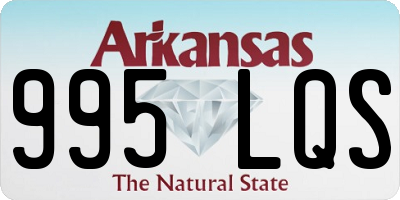 AR license plate 995LQS