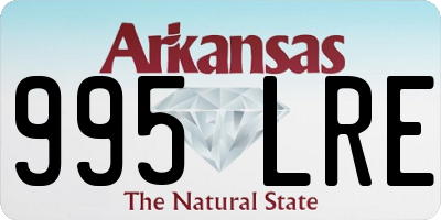 AR license plate 995LRE