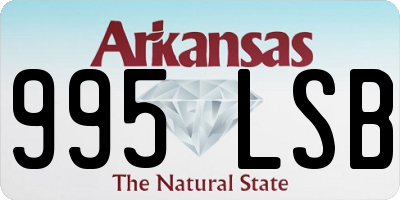 AR license plate 995LSB