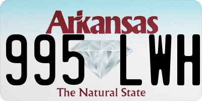 AR license plate 995LWH