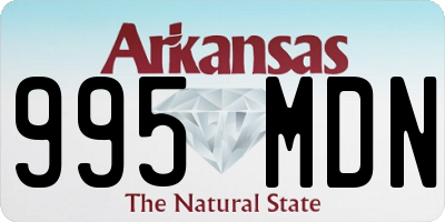 AR license plate 995MDN