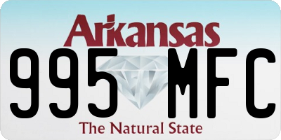 AR license plate 995MFC