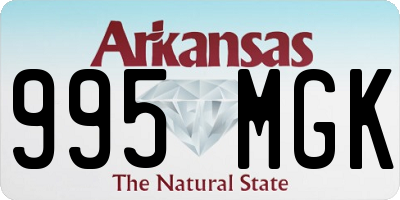 AR license plate 995MGK