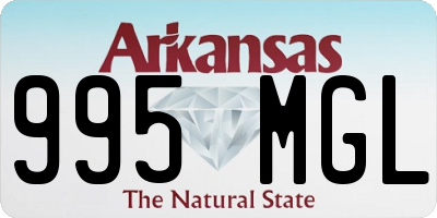 AR license plate 995MGL