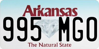 AR license plate 995MGO